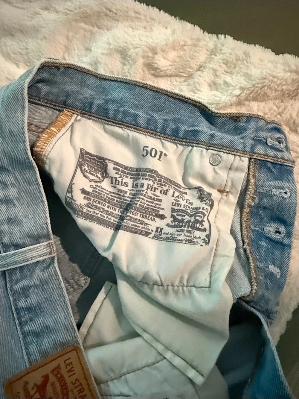 Light Blue Denim Women's Shorts